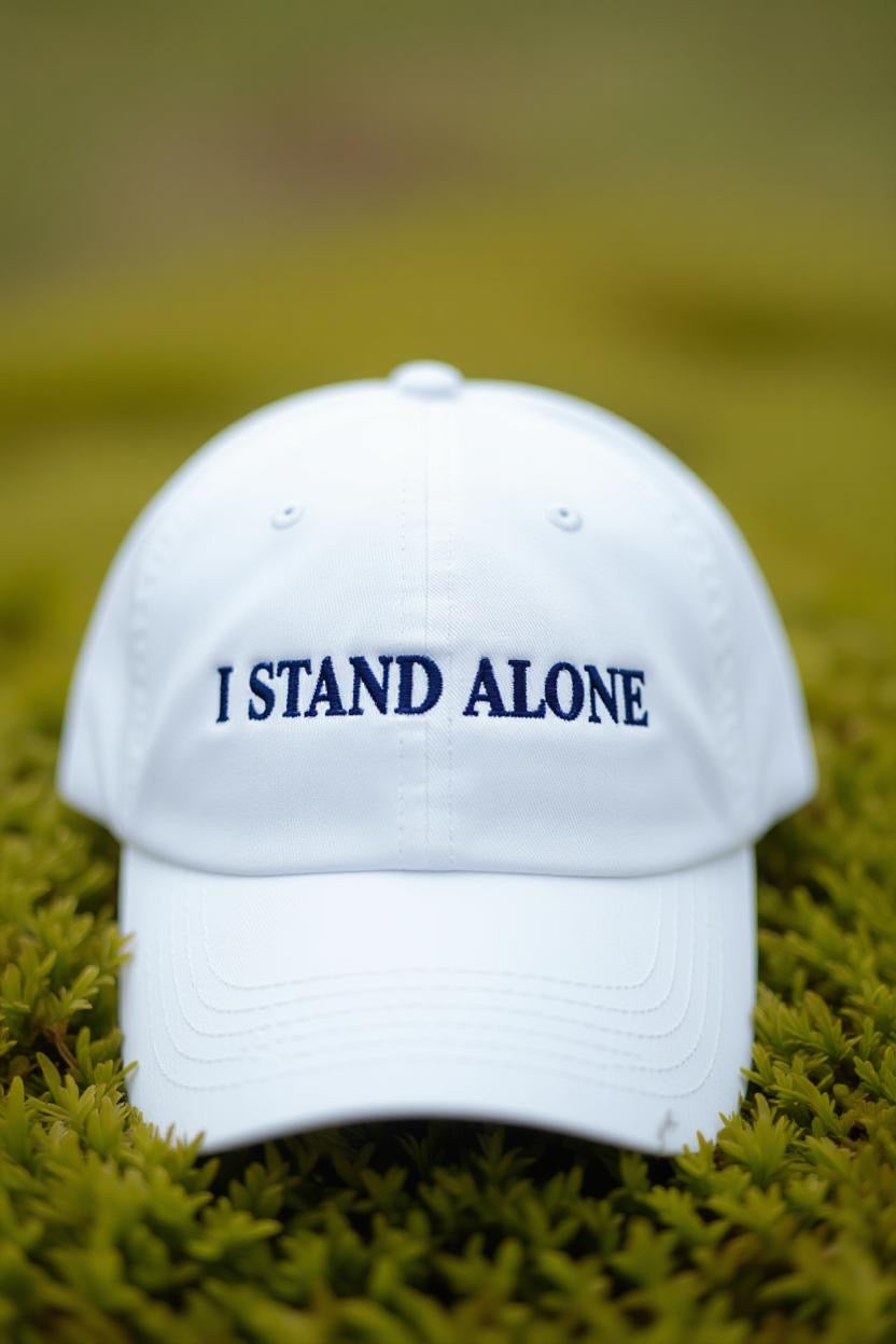 I Stand Alone Hat (White)