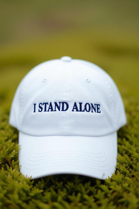 I Stand Alone Hat (White)